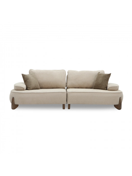 Диван HOBEL DANIA 2 STR CREAM BONCUK 4/ BROWN BEATTO 1012 (2) 