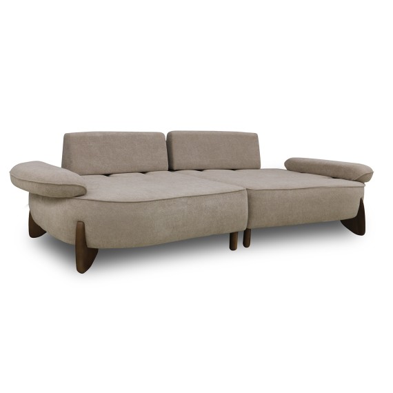 Բազմոց HOBEL DANIA 2 STR OAK CREAM BONCUK 4/ BROWN BELLA 6 (3) 
