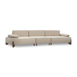 Диван HOBEL DANIA 3 STR/ 14sm CREAM BONCUK 4/ BROWN BEATTO 1012 (4) 