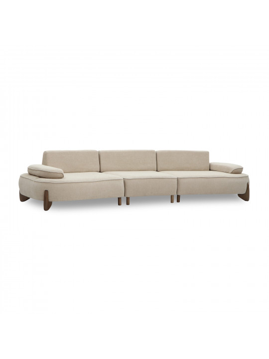 Диван HOBEL DANIA 3 STR CREAM BONCUK 4/ BROWN BEATTO 1012 (3) 