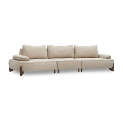 Диван HOBEL DANIA 3 STR/ 14sm CREAM BONCUK 4/ BROWN BEATTO 1012 (4) 