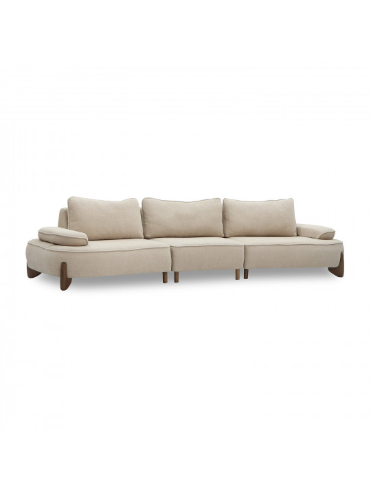 Диван HOBEL DANIA 3 STR CREAM BONCUK 4/ BROWN BEATTO 1012 (3) 