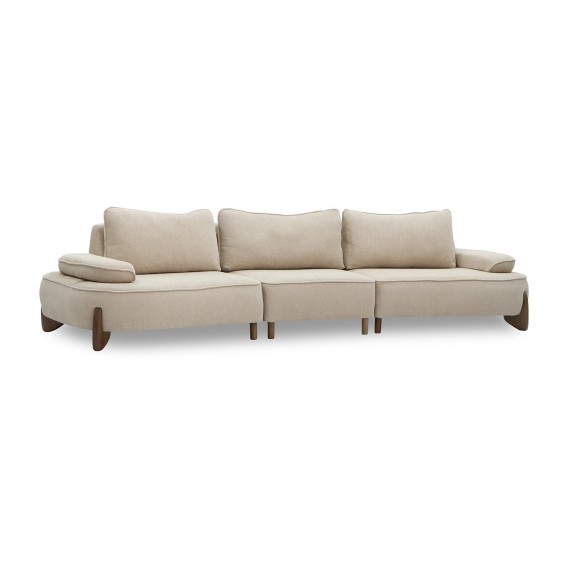 Sofa HOBEL DANIA 3 STR/ 14sm CREAM BONCUK 4/ BROWN BEATTO 1012 (4) 
