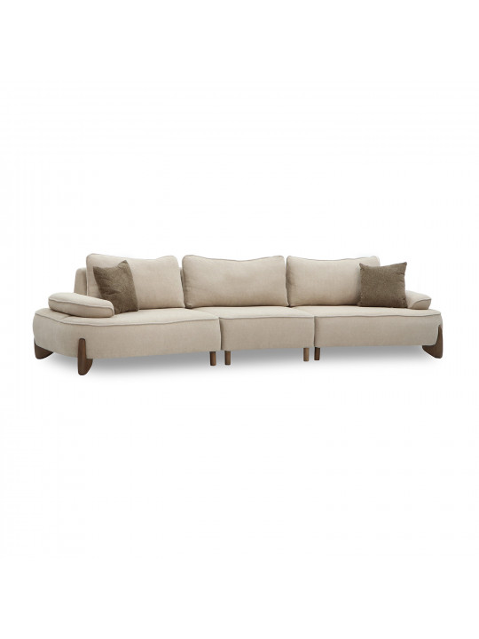 Диван HOBEL DANIA 3 STR CREAM BONCUK 4/ BROWN BEATTO 1012 (3) 