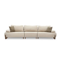 Диван HOBEL DANIA 3 STR/ 14sm CREAM BONCUK 4/ BROWN BEATTO 1012 (4) 