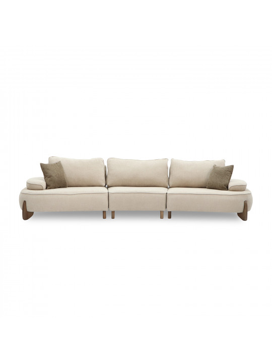 Диван HOBEL DANIA 3 STR CREAM BONCUK 4/ BROWN BEATTO 1012 (3) 