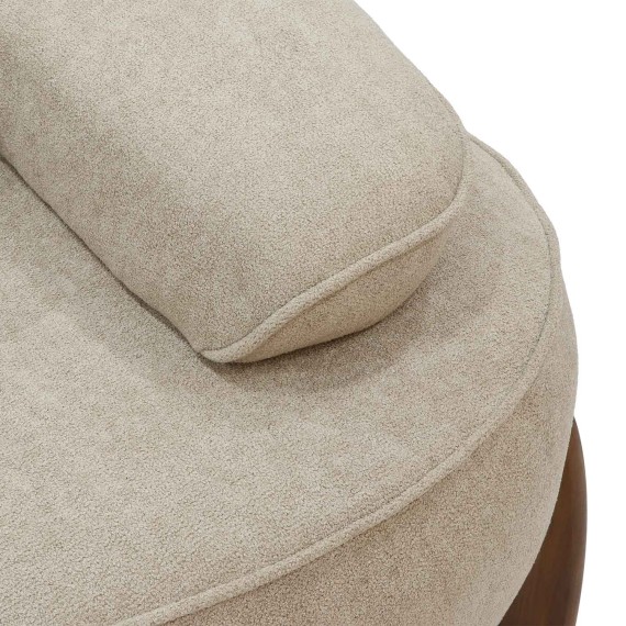 Sofa HOBEL DANIA 3 STR OAK CREAM BONCUK 4/ BROWN BELLA 6 (4) 