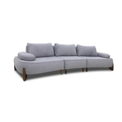 Диван HOBEL DANIA 3 STR OAK LIGHT GREY BONCUK 18/ DARK GREY BELLA 14 (4) 