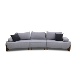 Диван HOBEL DANIA 3 STR OAK LIGHT GREY BONCUK 18/ DARK GREY BELLA 14 (4) 