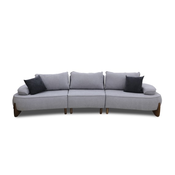 Բազմոց HOBEL DANIA 3 STR OAK LIGHT GREY BONCUK 18/ DARK GREY BELLA 14 (4) 