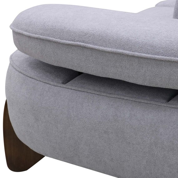 Բազմոց HOBEL DANIA 3 STR OAK LIGHT GREY BONCUK 18/ DARK GREY BELLA 14 (4) 