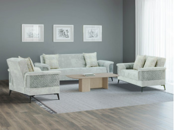 Sofa set HOBEL DIVA S 3+2+1 (L16150AB) GRAY MONACO 13 / DARK GREY MONACO 14/ BENORRY 1015 (3) 
