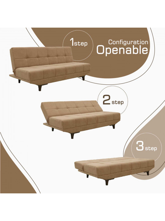 Sofa HOBEL ELISA LIGHT BROWN VIVALDI 20 (1) 