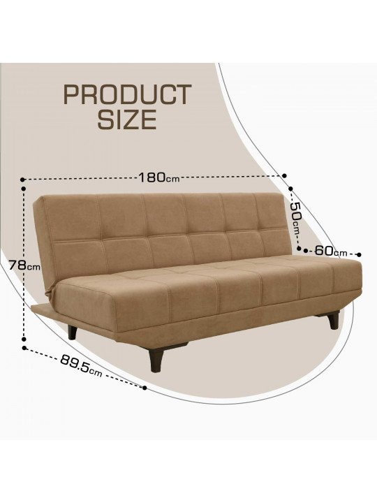 Sofa HOBEL ELISA LIGHT BROWN VIVALDI 20 (1) 