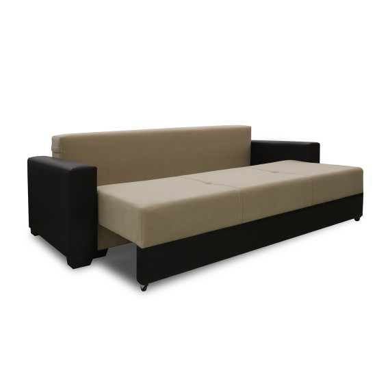 Диван HOBEL ERICA 2000 F/P BROWN 3673/ CREAM LEONARDO 3 (4) 