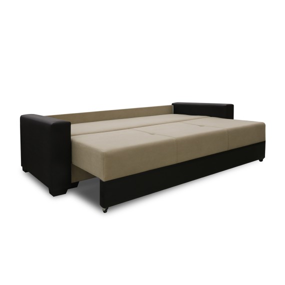 Диван HOBEL ERICA 2000 F/P BROWN 3673/ CREAM LEONARDO 3 (4) 
