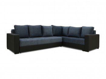 Sofa HOBEL CORNER ERICA BLACK 4503/BLUE MOCASSI 1005 R(6) 