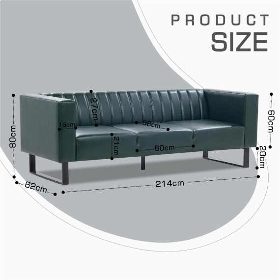 Диван HOBEL POLO 3 STR F/R GREEN PHANTOM 20 (2) 