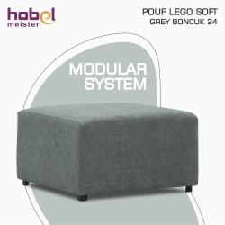 Кресло HOBEL POUF LEGO SOFT GREY BONCUK 24 (1) 