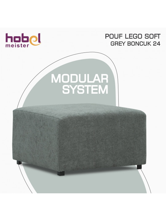 Кресло HOBEL POUF LEGO SOFT GREY BONCUK 24 (1) 