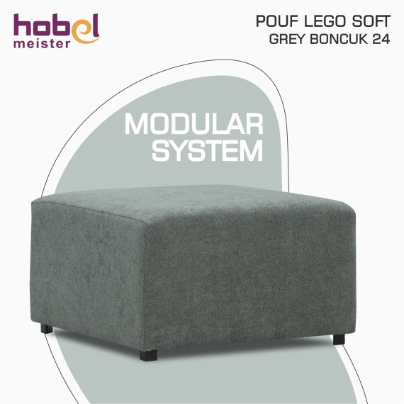 Բազկաթոռ HOBEL POUF LEGO SOFT GREY BONCUK 24 (1) 