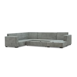 Диван HOBEL CORNER JASMIN F/R LIGHT GREY BELLA 13 / GONZA 1002/ BENORRY 1005 L (7) 