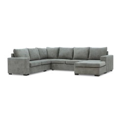 Диван HOBEL CORNER JASMIN F/R LIGHT GREY BELLA 13 / GONZA 1002/ BENORRY 1005 L (7) 