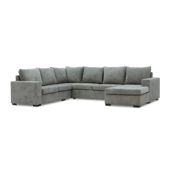 Sofa HOBEL CORNER JASMIN F/R LIGHT GREY BELLA 13 / GONZA 1002/ BENORRY 1005 L (7) 