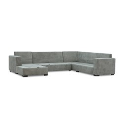 Диван HOBEL CORNER JASMIN F/R LIGHT GREY BELLA 13 / GONZA 1002/ BENORRY 1005 R (7) 