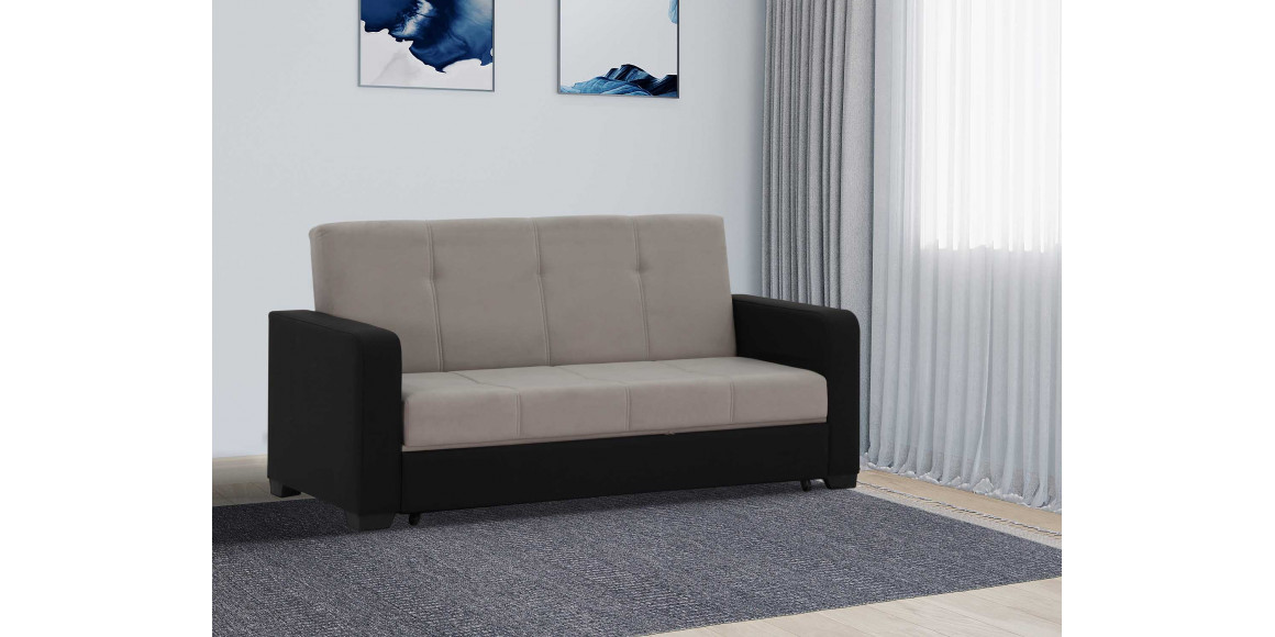 Sofa HOBEL KATRIN VENECIA BLACK V626/ LIGHT GREY VIVALDI 6 (2) 