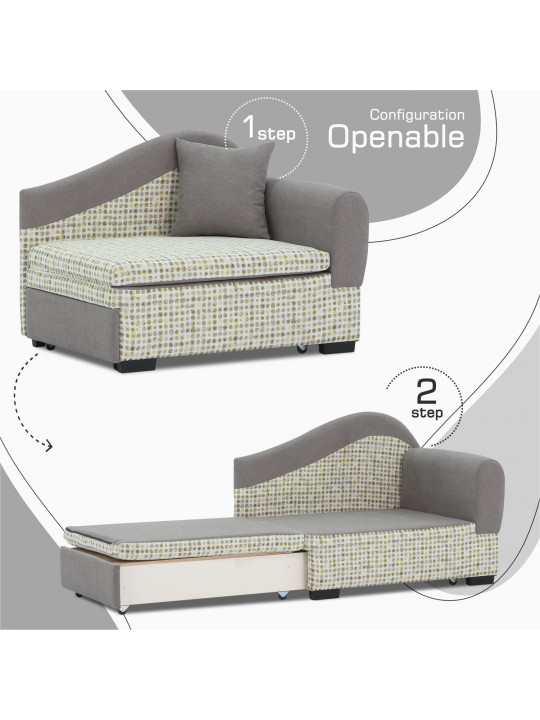 Диван HOBEL KIDS LUX CAPPUCCINO SCANDI 19/ LAMENIA 1007 R (1) 
