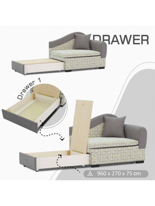 Диван HOBEL KIDS LUX CAPPUCCINO SCANDI 19/ LAMENIA 1007 R (1) 