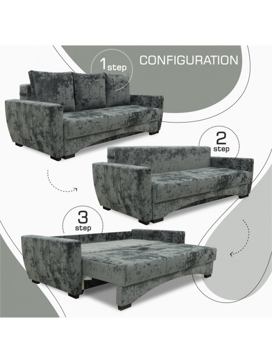 Բազմոց HOBEL LI DARK GRAY MONACO 15 (3) 