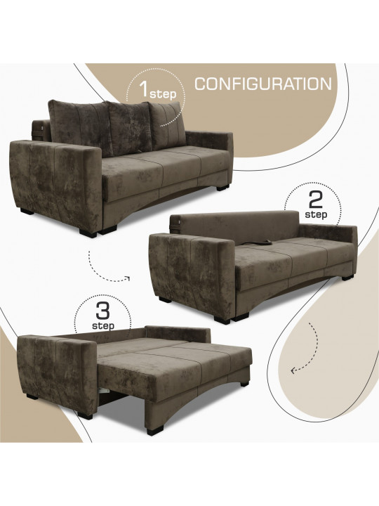 Բազմոց HOBEL LI F/P BROWN MONACO 5 (4) 