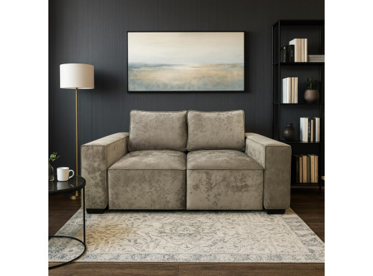 Диван HOBEL LOTUS 2 STR CAPPUCCINO MONACO 4/ NIAGARA GREY (2) 