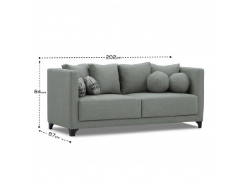 Диван HOBEL MADRID LIGHT GREY ASTERIA 3/BENORRY 1010 (1) 