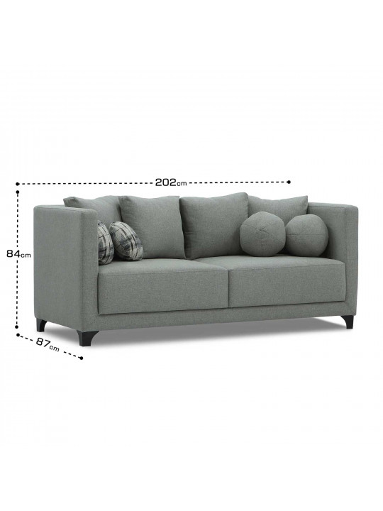 Բազմոց HOBEL MADRID LIGHT GREY ASTERIA 3/BENORRY 1010 (1) 