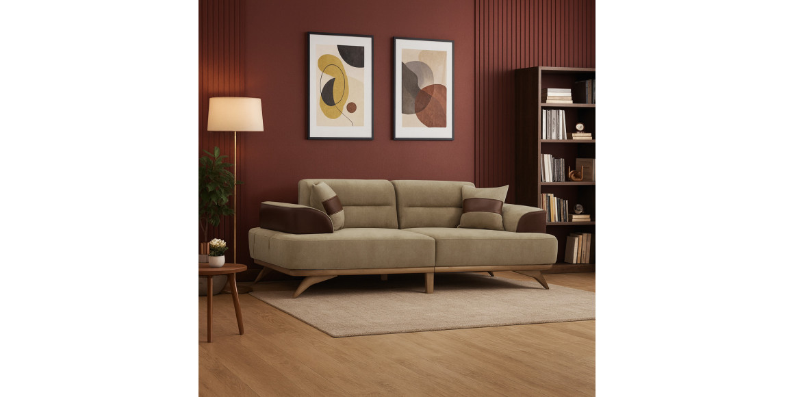 Բազմոց HOBEL MANHATTAN HONEY PHANTOM 6 /LIGHT BROWN BONCUK 6 (3) 