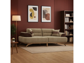 Բազմոց HOBEL MANHATTAN HONEY PHANTOM 6 /LIGHT BROWN BONCUK 6 (3) 