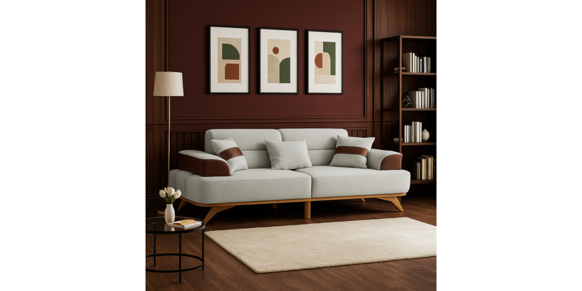 Диван HOBEL MANHATTAN HONEY PHANTOM 6 /WHITE BONCUK 2 (1) 