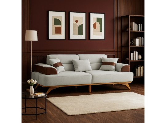 Диван HOBEL MANHATTAN HONEY PHANTOM 6 /WHITE BONCUK 2 (1) 