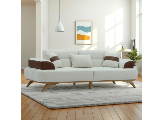 Sofa HOBEL MANHATTAN HONEY PHANTOM 6 /WHITE BONCUK 2 (1) 