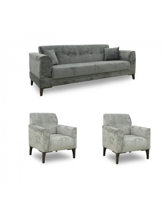 Հավաքածու HOBEL MARK 3+1+1 LIGHT GREY MONACO 13/ DARK GREY MONACO 15 (3) 