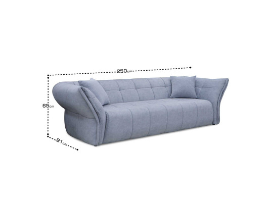 Sofa HOBEL MAROCCO LIGHT GREY JAGUAR 4/ GREY FOREVER 900 (1) 