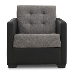 Гарнитур HOBEL MARVEL 3+1+1 F/R BLACK 4503/ DARK GREY MOCASSI 4005 (4) 