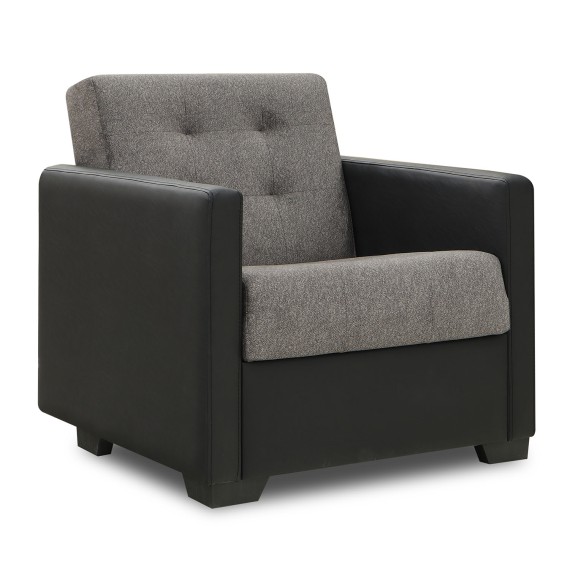 Гарнитур HOBEL MARVEL 3+1+1 F/R BLACK 4503/ DARK GREY MOCASSI 4005 (4) 