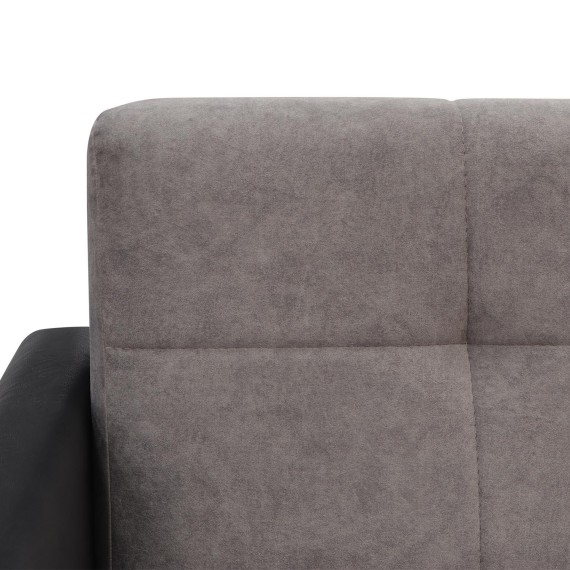 Диван HOBEL MARVEL ECONOM BLACK 4503/CAPPUCCINO JAGUAR 6 (2) 