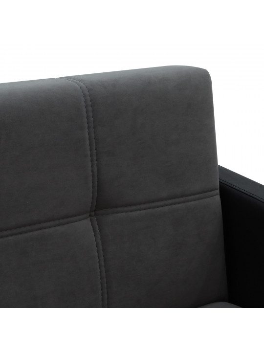 Բազմոց HOBEL MARVEL ECONOM BLACK 4503/ DARK GREY LEONARDO 15 (2) 