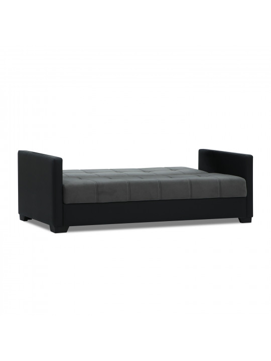 Բազմոց HOBEL MARVEL ECONOM BLACK 4503/ DARK GREY LEONARDO 15 (2) 