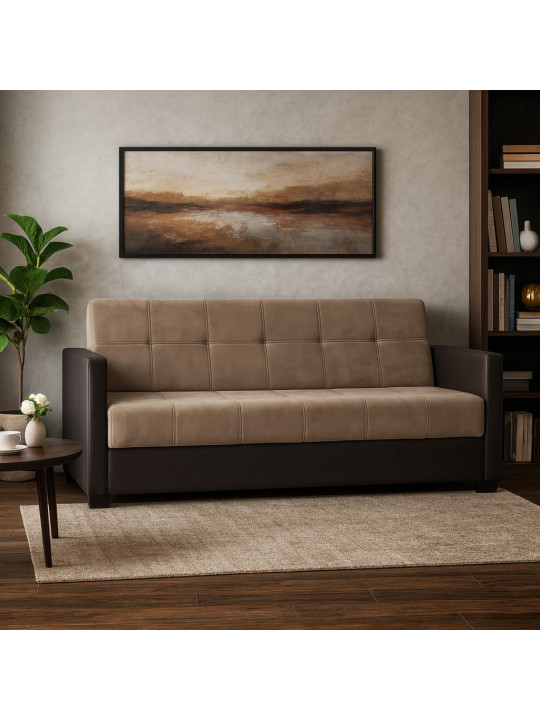 Sofa HOBEL MARVEL ECONOM COFFEE V460/BROWN VIVALDI 22 (2) 